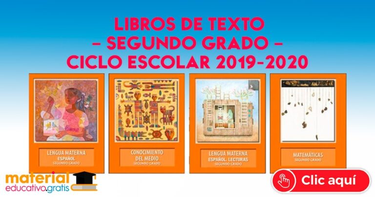 Libros De Segundo Grado De Primaria 2019 2020