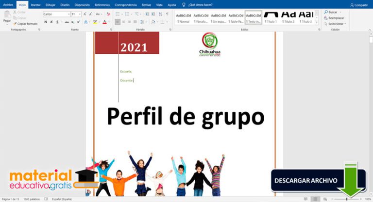 Perfil de Grupo - Material Educativo