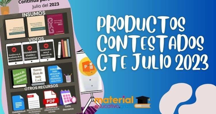 PRODUCTOS CONTESTADOS CTE JULIO 2023
