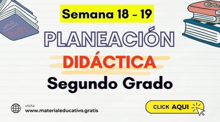 PLANEACIÓN DIDACTICA SEGUNDO GRADO SEMANAS 18-19