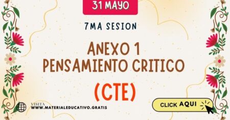 ANEXO 1. PENSAMIENTO CRITICO DEL CONSEJO TECNICO ESCOLAR SEPTIMA SESION ORDINARIA MAYO 2024