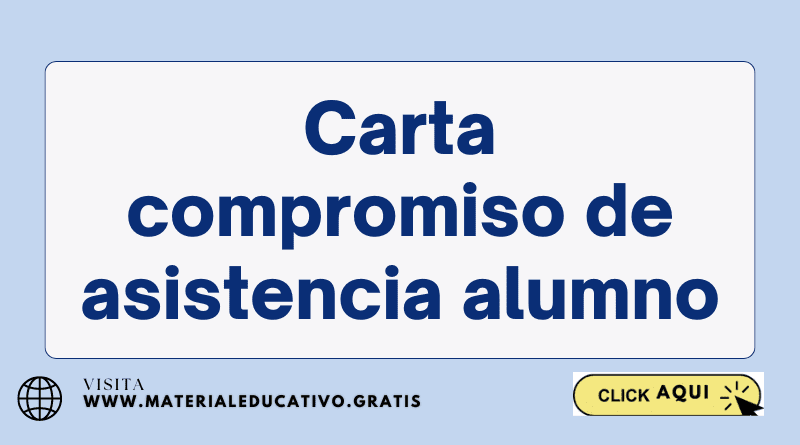 Carta compromiso de asistencia alumno