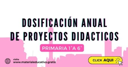 DOSIFICACIÓN ANUAL DE PROYECTOS DIDACTICOS PARA PRIMARIA 2024