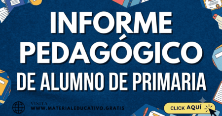 Informe Pedagógico de Alumno de Primaria