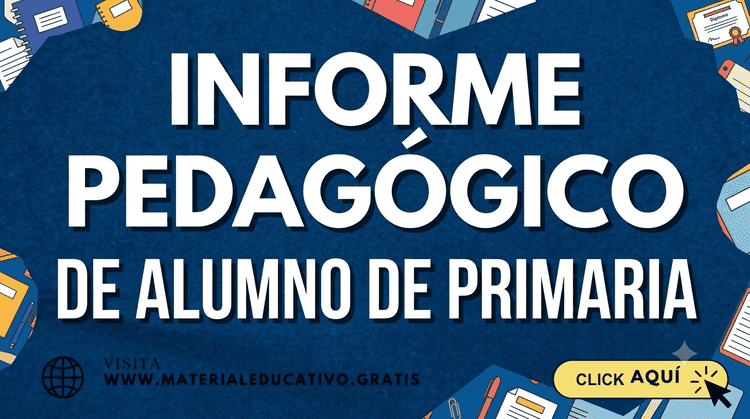Informe Pedagógico de Alumno de Primaria