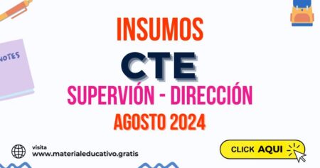 INSUMOS PARA EL CTE DIRECCIÓN Y SUPERVICIÓN AGOSTO 2024
