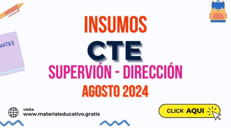 INSUMOS PARA EL CTE DIRECCIÓN Y SUPERVICIÓN AGOSTO 2024
