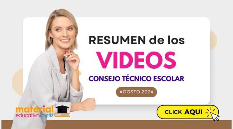 RESUMEN DE LOS VIDEOS DEL CONSEJO TECNICO ESCOLAR AGOSTO 2024