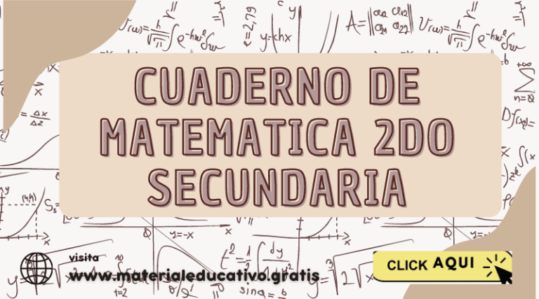 Cuaderno de Matematica 2do Secundaria