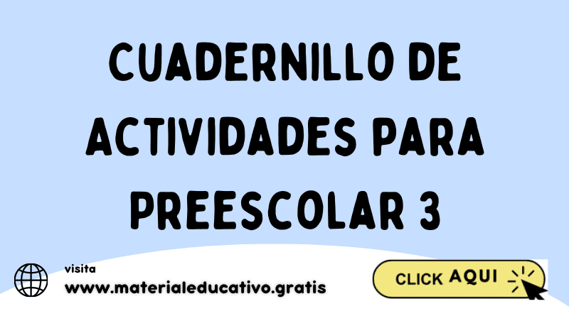 Cuadernillo de Actividades para Preescolar 3