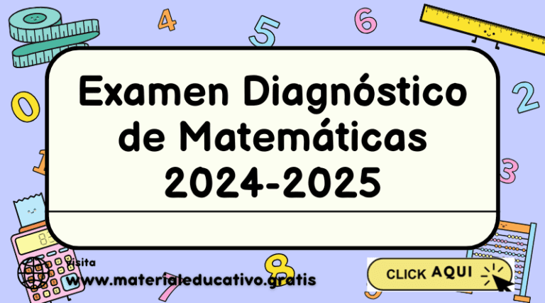 Examen Diagnóstico de Matemáticas 2024-2025