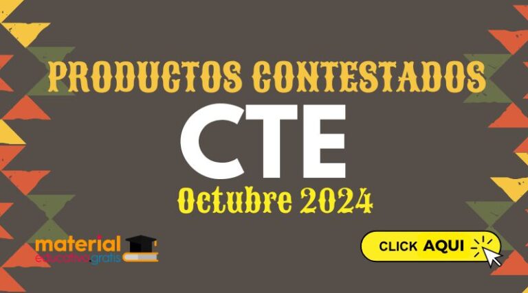 🚀PRODUCTOS CONTESTADOS SEGUNDA SESIÓN ORDINARIA DEL CTE y el Taller