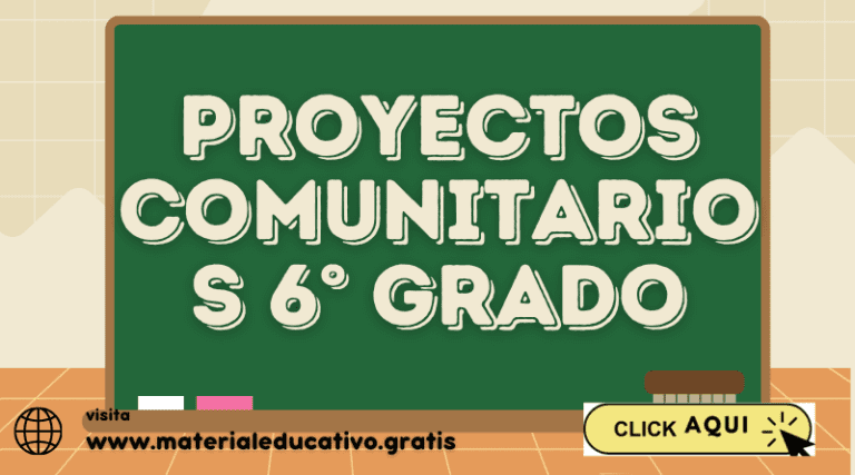 Proyectos Comunitarios 6° grado
