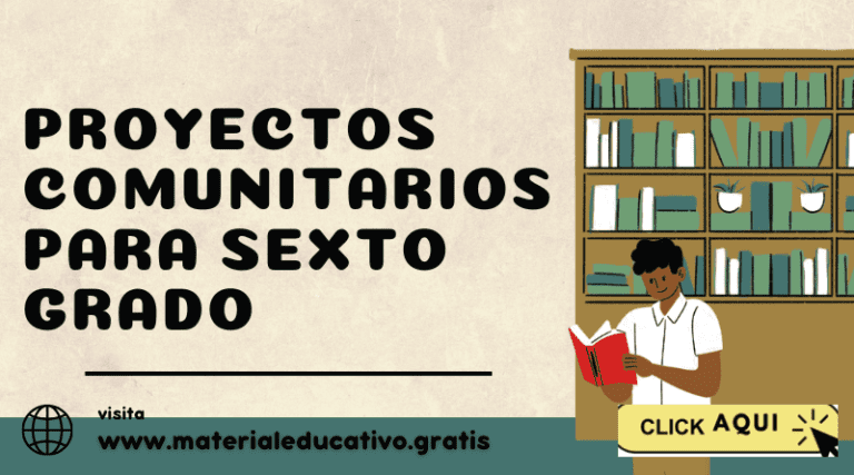 Proyectos Comunitarios para Sexto Grado