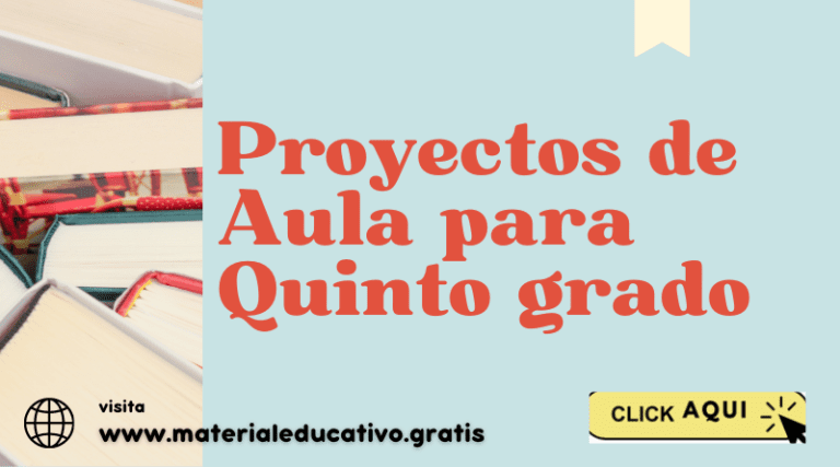 Proyectos de Aula para Quinto grado