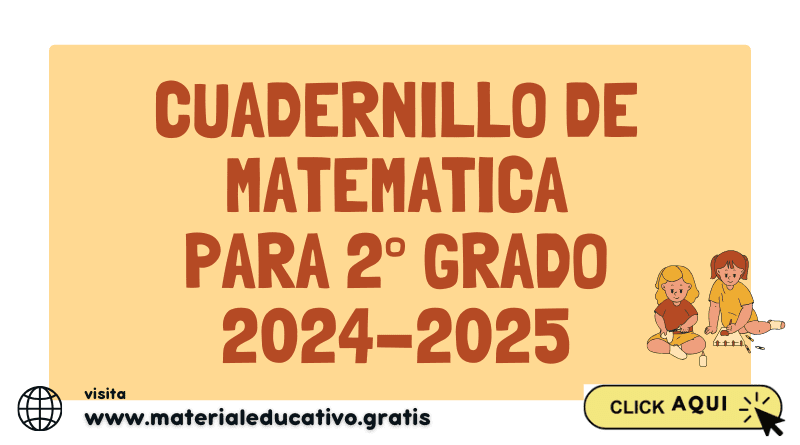 CUADERNILLO DE MATEMATICA PARA 2° GRADO 2024-2025