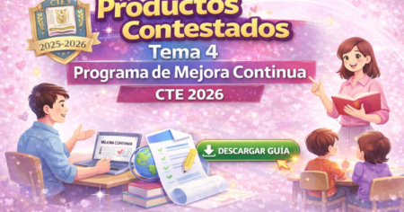Productos Contestados Tema 4 Programa de Mejora Continua CTE 2026