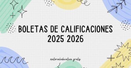 BOLETAS DE CALIFICACIONES 2025 2026
