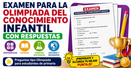 examen olimpiada conocimiento infantil con respuestas