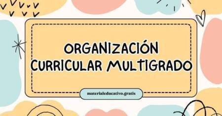 ORGANIZACIÓN CURRICULAR MULTIGRADO