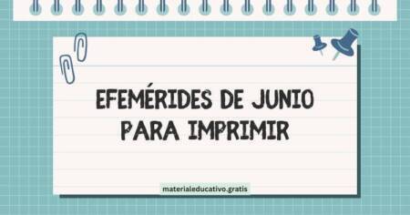 CALENDARIO DE EFEMÉRIDES DE JUNIO PARA IMPRIMIR