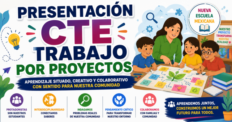 Trabajo por proyectos CTE 2025-2026 Nueva Escuela Mexicana para docentes