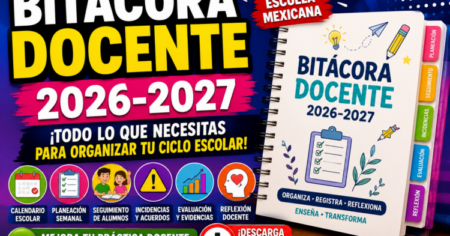 Bitácora docente 2026-2027: organiza y transforma