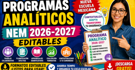 Programas Analíticos NEM 2026-2027 Editables | Guía Completa para Docentes